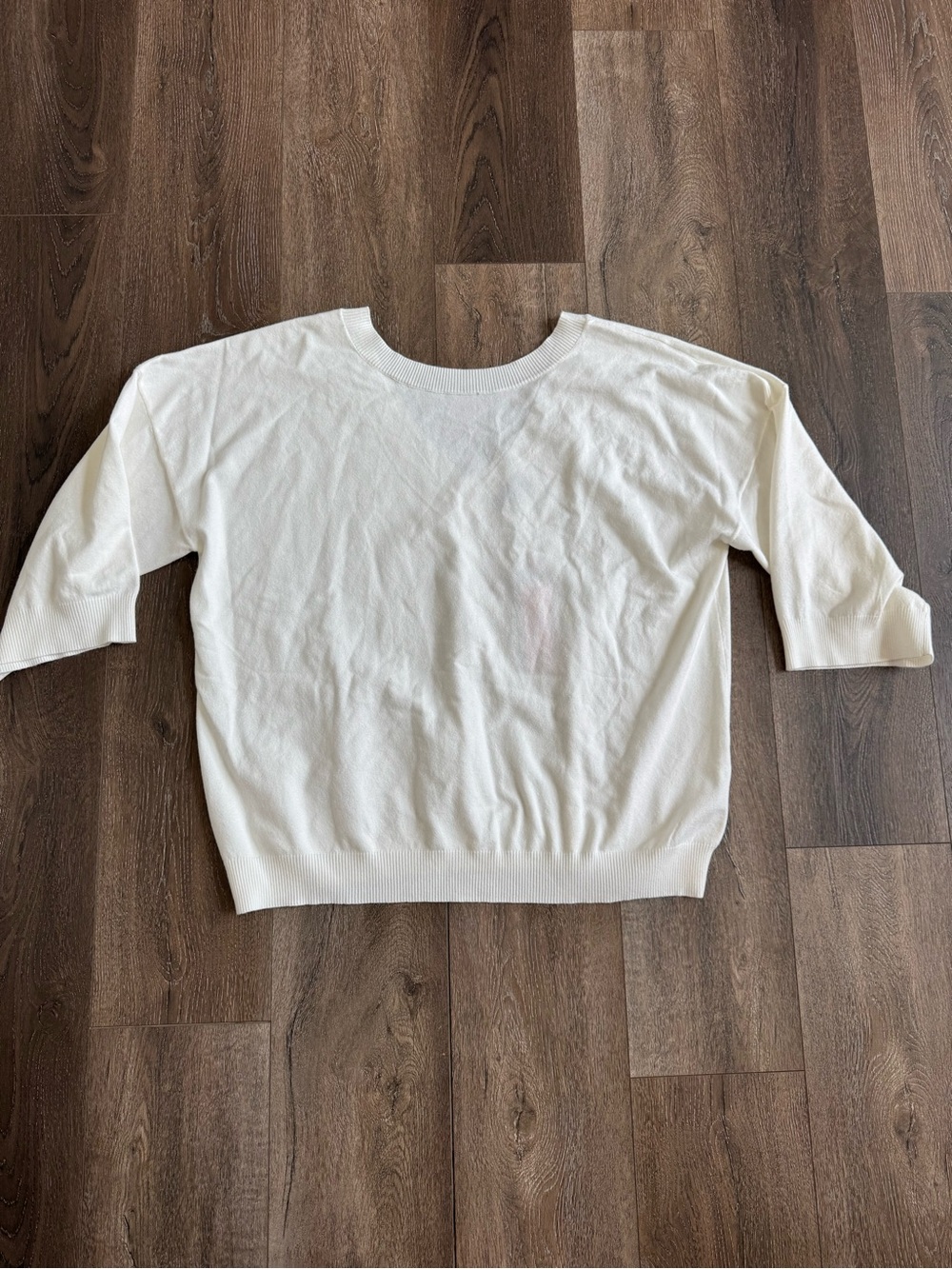 Citrus Classic White Women's Boatneck Top Women’s Size XL